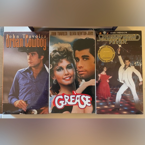 NEW John Travolta Collection - Grease, Urban Cowboy, Saturday Night Fever [VHS] - Picture 6 of 8